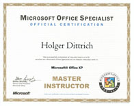 Master Instructor Zertifikat